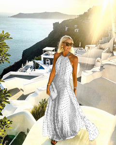 Maxi Dress Summer Sleeveless Elegant Boho