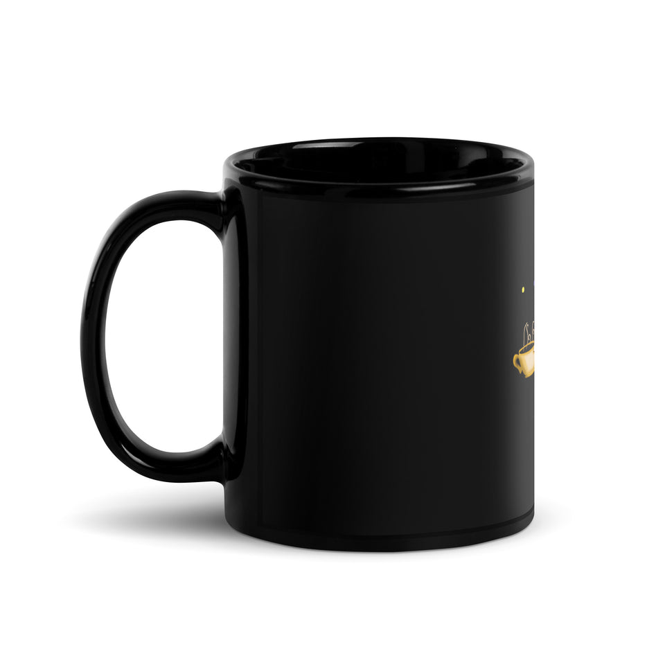 Friend Central Perk Black Glossy Mug