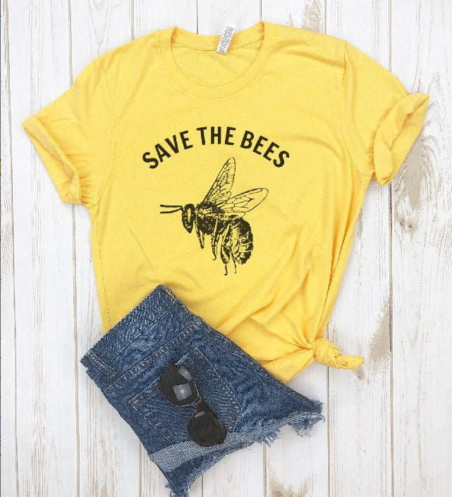 T-shirt Save the Bee print