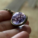 Necklace Universe Planet Jewelry Glass Art Picture