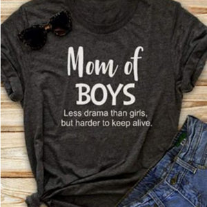 MOM OF BOYS Funny T-shirts