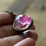 Necklace Universe Planet Jewelry Glass Art Picture