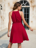Sling Dress Evening Party Dress V Neck Sleeveless Hem Skirt