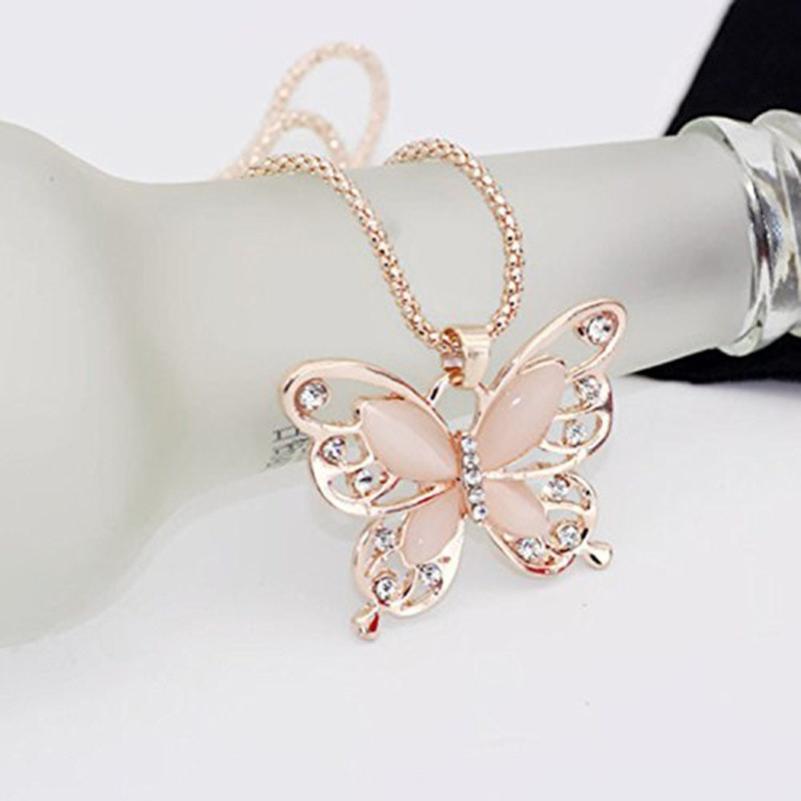 Flawless Necklace Opal Butterfly